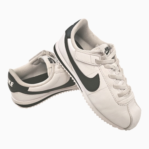 Nike Cortez Classic Cortez Black White Leather Size 12 c - Picture 1 of 6